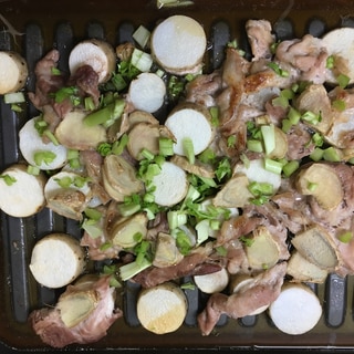 オーブン任せ！長芋と豚肉のさっぱり焼き